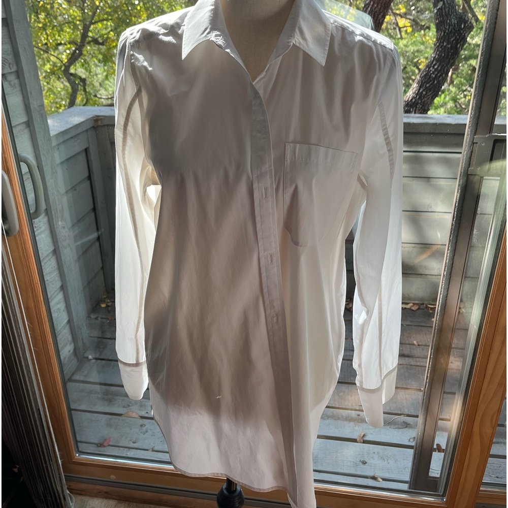 Athleta white button down